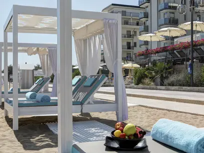 VIP area gazebo in spiaggia - Hotel Victoria Frontemare © Hotel Photography