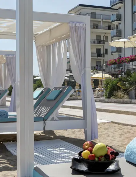 VIP area gazebo in spiaggia - Hotel Victoria Frontemare © Hotel Photography
